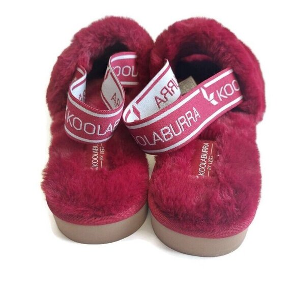 Koolaburra By UGG Fuzz'n II Slide Slipper Womens Size 7 Sandal Rose Red 1116914 - Picture 6 of 8